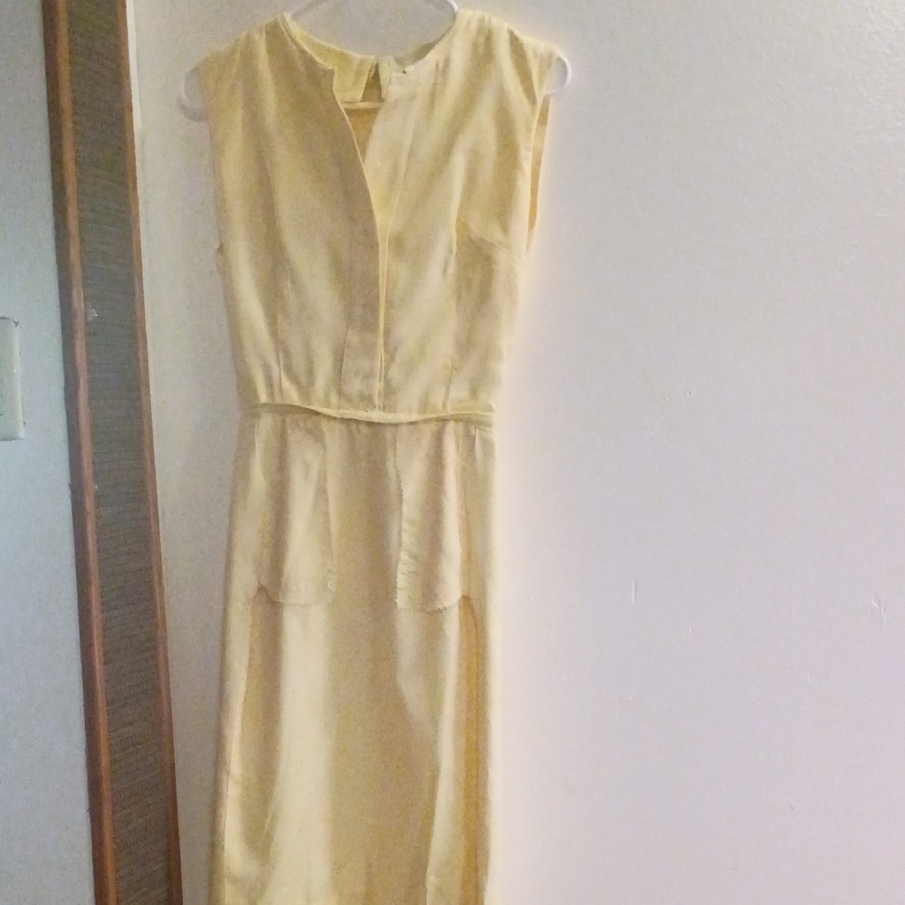 Adele Martin Vintage  Original Cream Sleeveless Dress - Picture 9 of 12